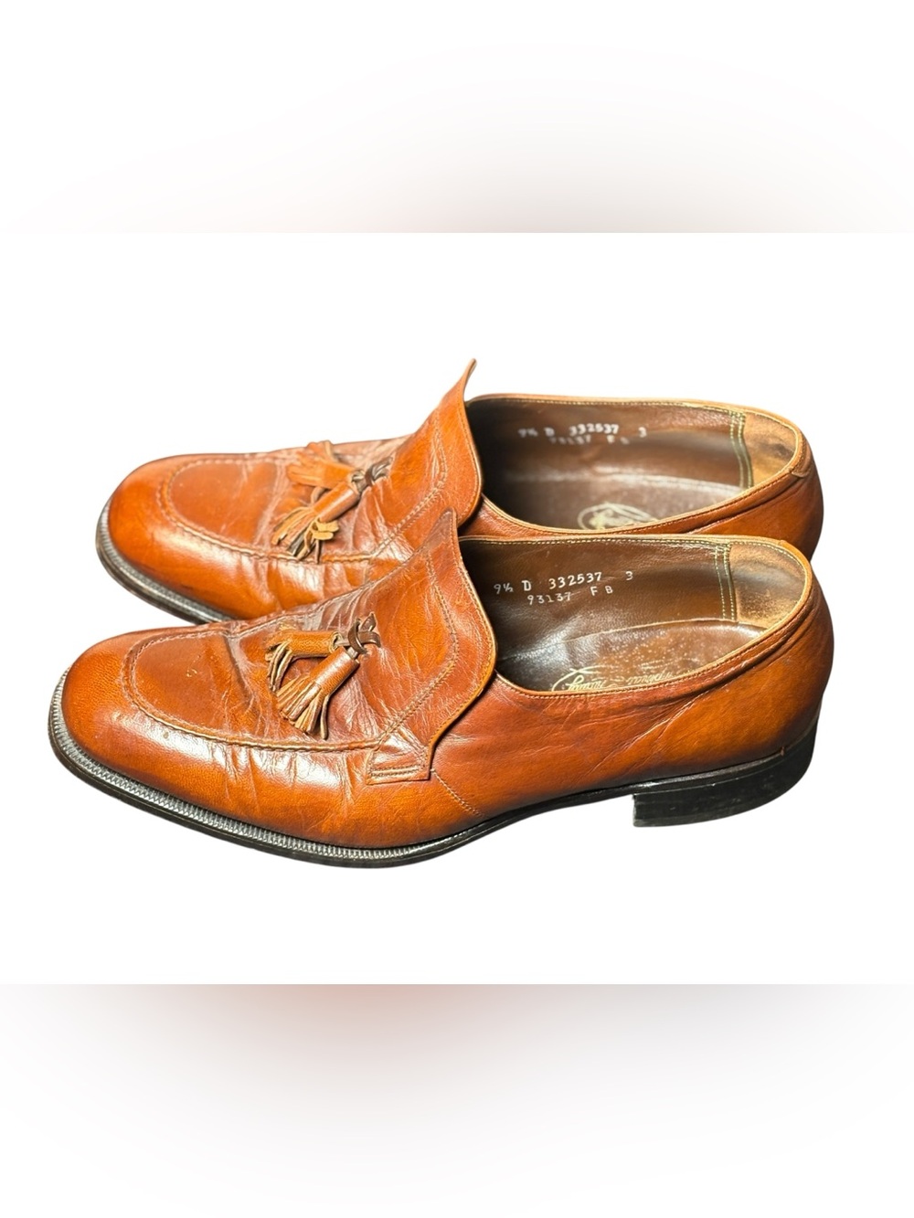 Florsheim Imperial Tassel Loafers Brown Leather Mens 9.5 Classic Preppy